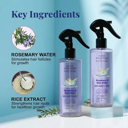 Rosemary & Rice Water Hair Growth Spray